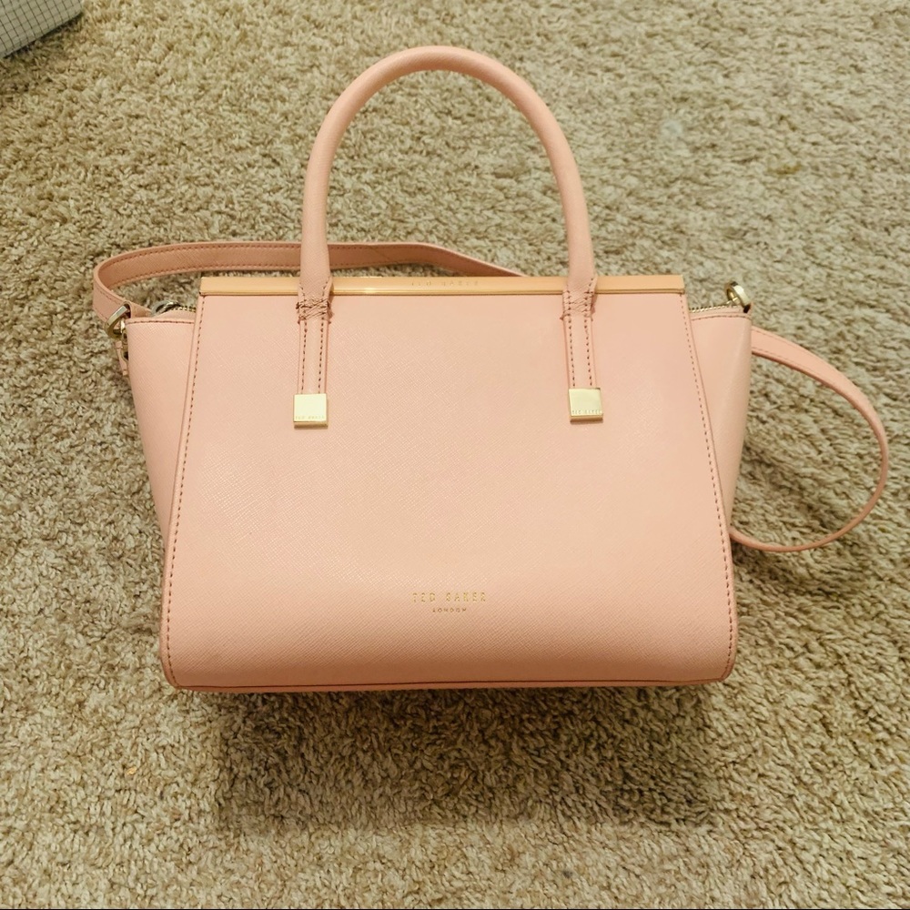 TED BAKER pink leather handbag/shoulder bag